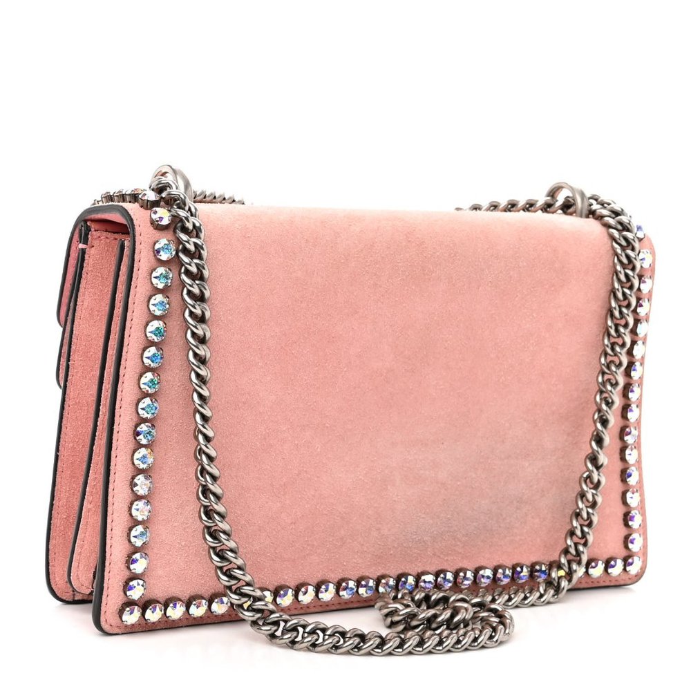 AUTHENTIC GUCCI Pink Suede Dionysus Shoulder Bag - Picture 2 of 6